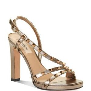 Valentino Rockstud Embellished Strappy High-Heel Sandals